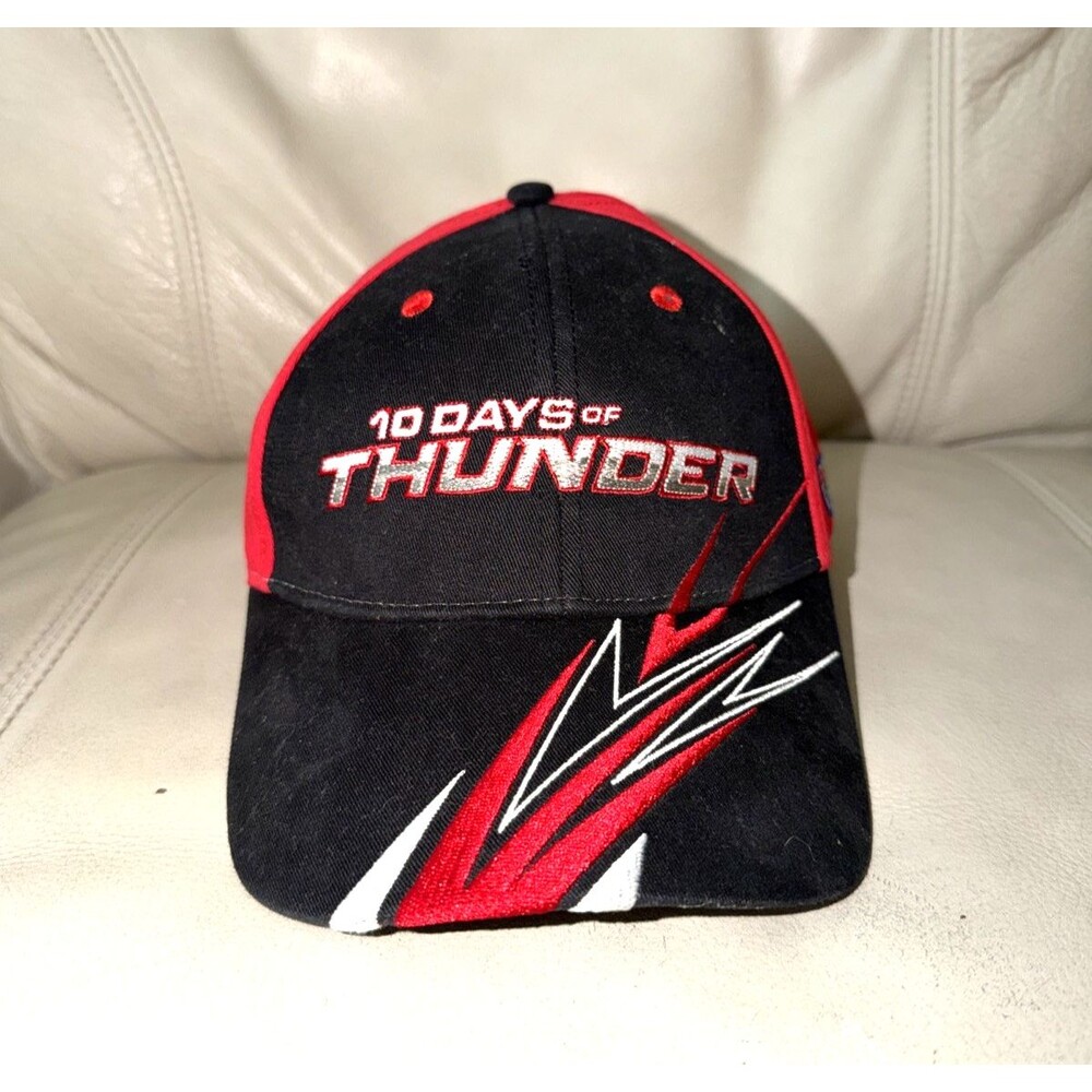 10 Days of Thunder Hat Cap Charlotte Motor Speedway 2016 Black Red NEW
